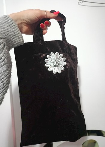 kadife Kadın Çanta - Görsel 6