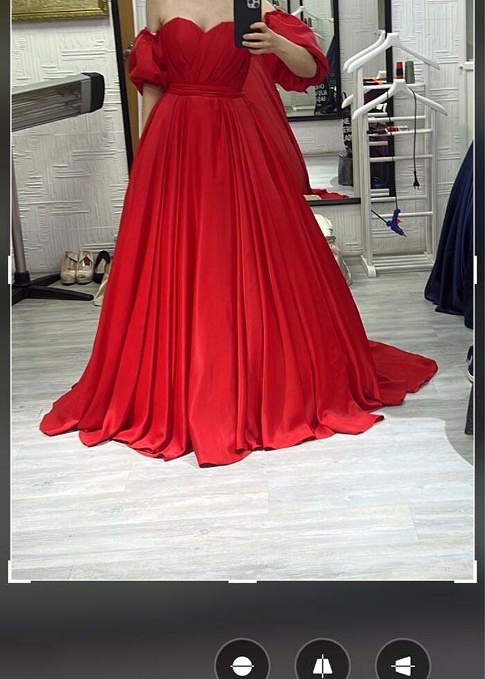 Kına kırmızı abiye-abiye. - Görsel 3