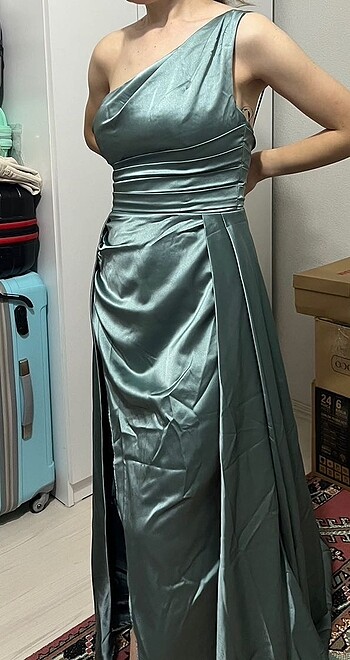 Abiye yeşil - Görsel 5