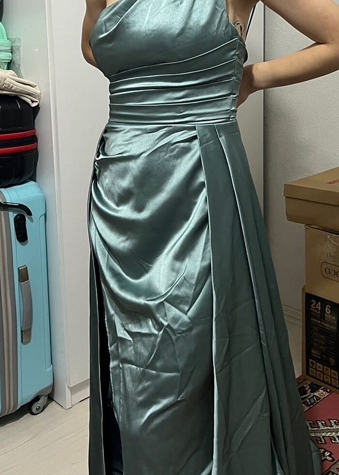 Abiye yeşil - Görsel 5