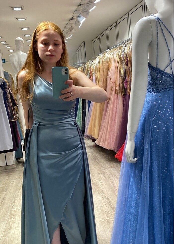 Abiye yeşil - Görsel 2