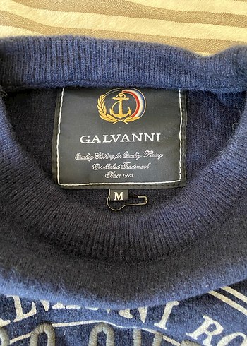 Galvanni Erkek Lacivert Bisiklet Yaka Yün Kazak