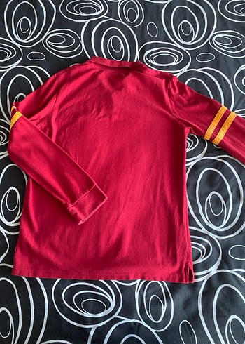 Erkek Kırmızı Uzun Kollu Polo Tişört - Görsel 2