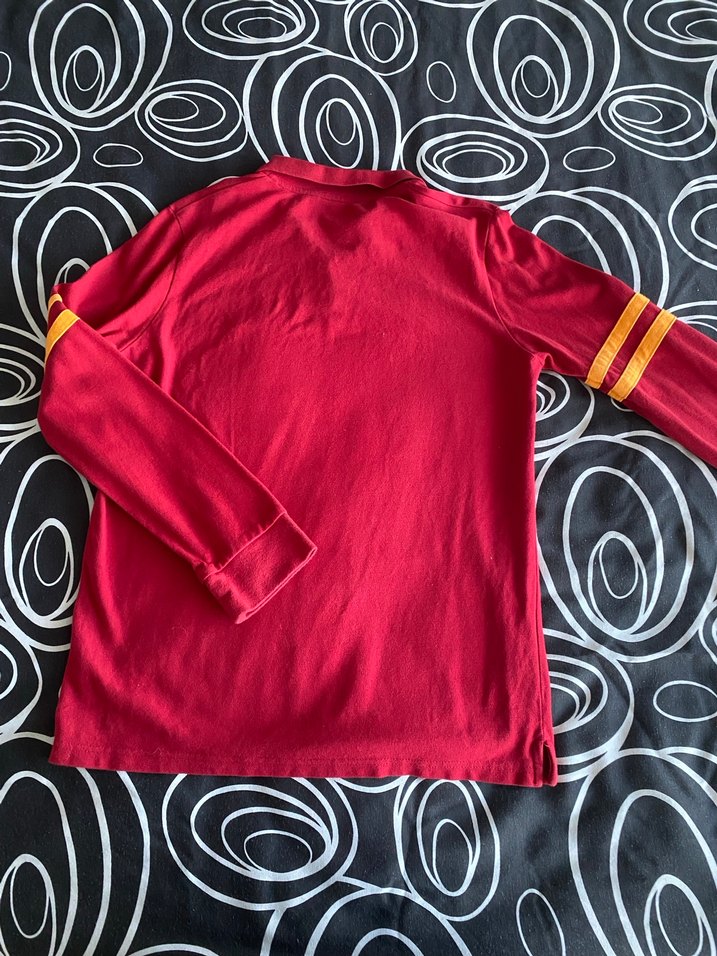 Erkek Kırmızı Uzun Kollu Polo Tişört - Görsel 2