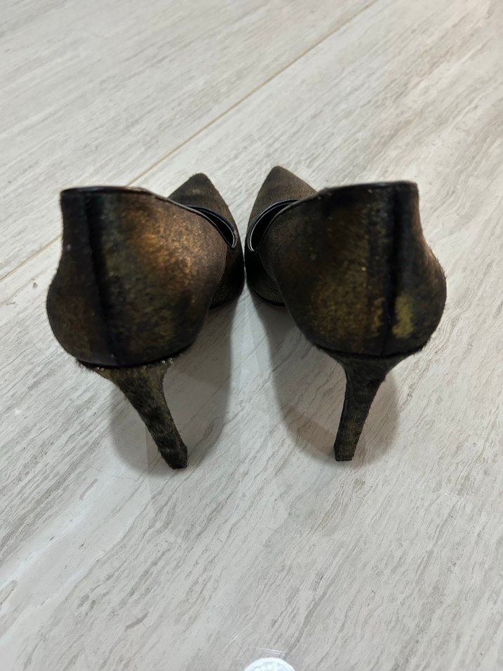 Nine West Altın Renk Topuklu - Görsel 3