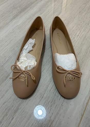 Bej Kadın Topuklu Babet Ayakkabı - Görsel 3