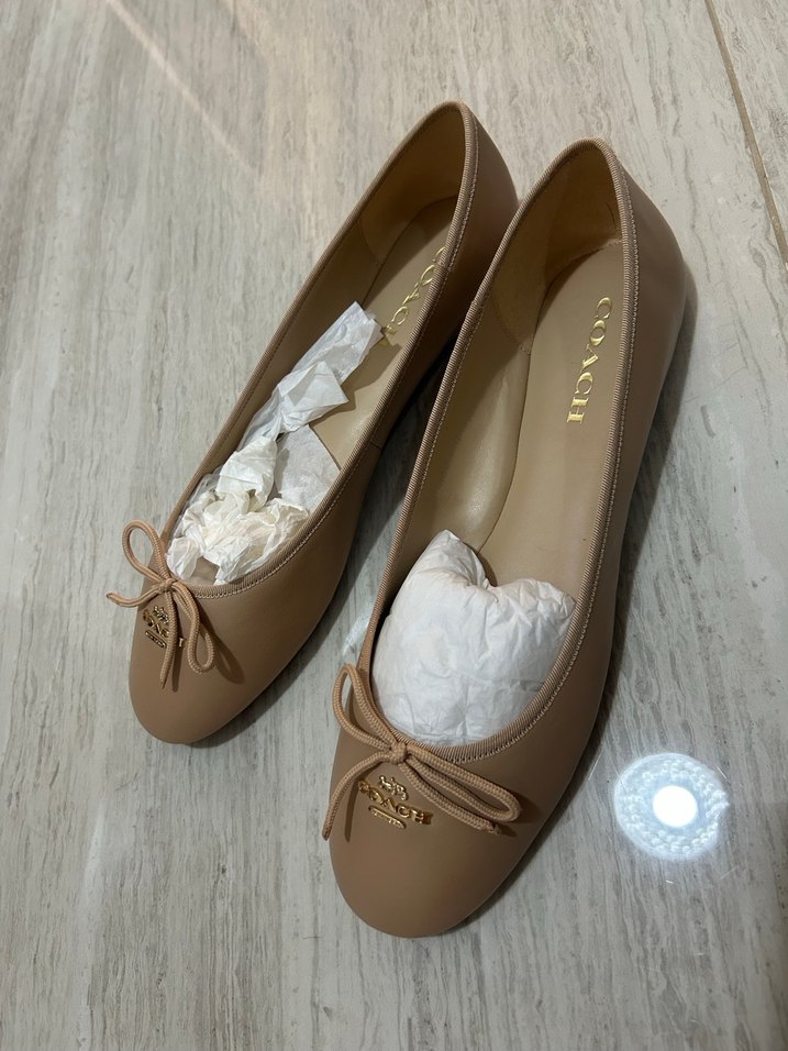 Bej Kadın Topuklu Babet Ayakkabı - Görsel 4