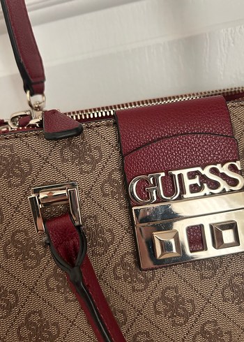Kahverengi Baskılı Guess Kadın Çanta - Görsel 3