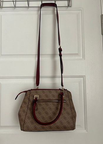 Kahverengi Baskılı Guess Kadın Çanta - Görsel 4