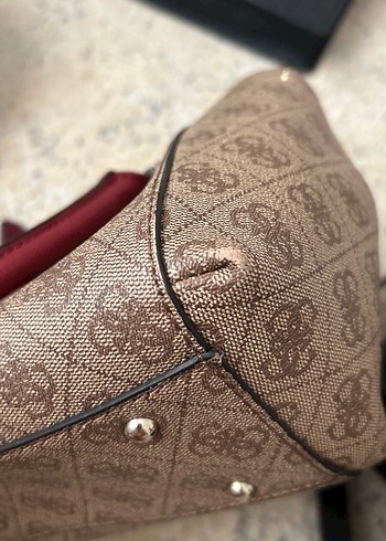 Kahverengi Baskılı Guess Kadın Çanta - Görsel 11