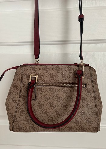 Kahverengi Baskılı Guess Kadın Çanta - Görsel 5