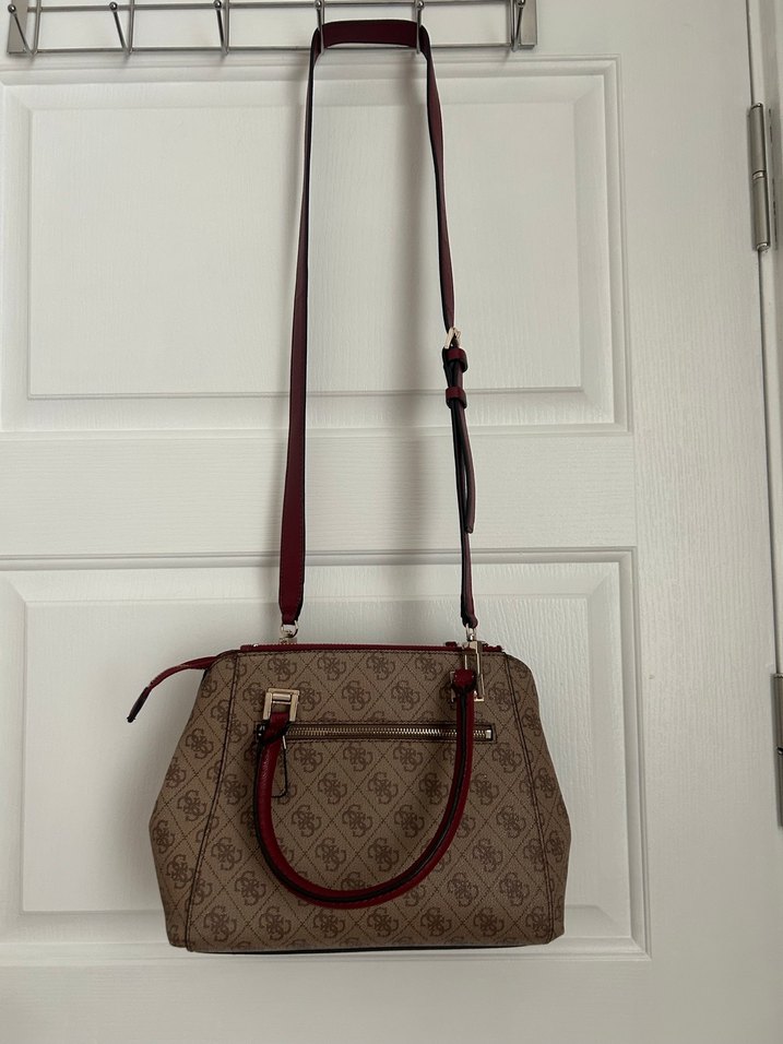 Kahverengi Baskılı Guess Kadın Çanta - Görsel 4
