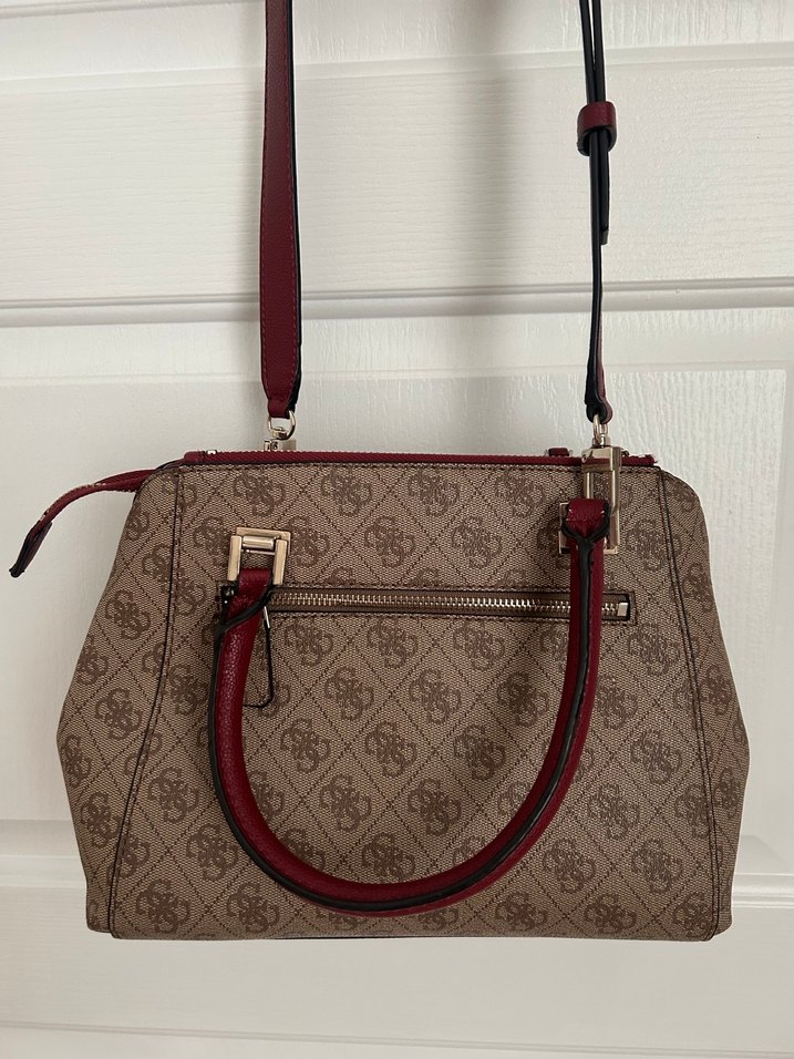 Kahverengi Baskılı Guess Kadın Çanta - Görsel 5