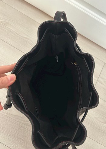 Siyah Deri Minimalist Kadın Çanta - Görsel 7