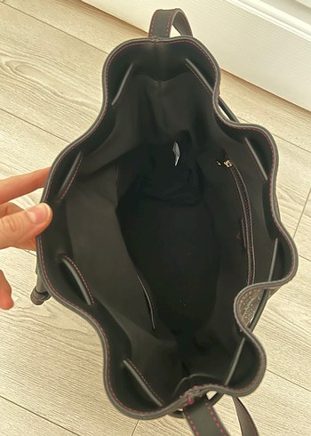 Siyah Deri Minimalist Kadın Çanta - Görsel 8