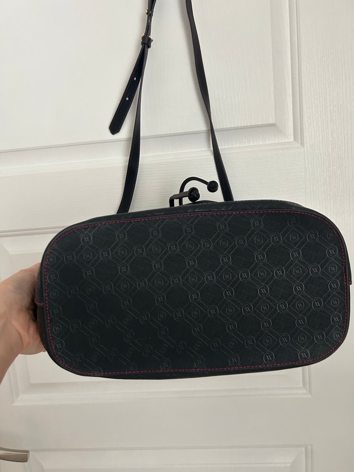 Siyah Deri Minimalist Kadın Çanta - Görsel 4