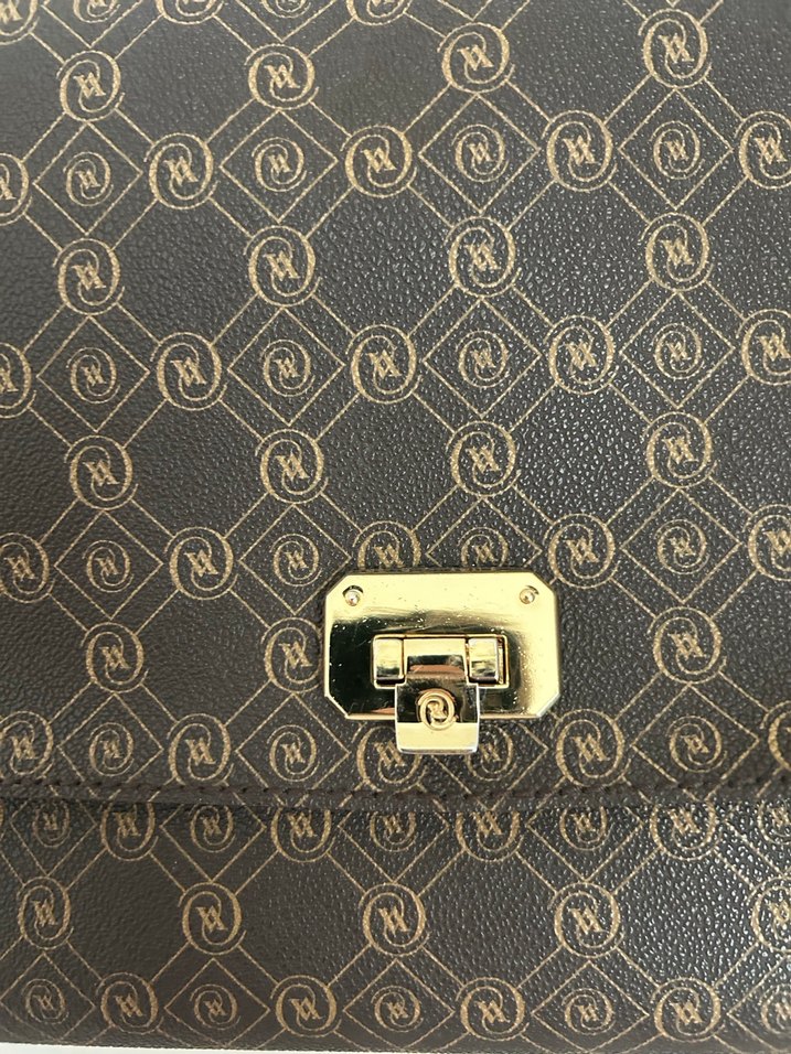 Zincir Detaylı Kahverengi Deri Kadın Çanta - Görsel 3