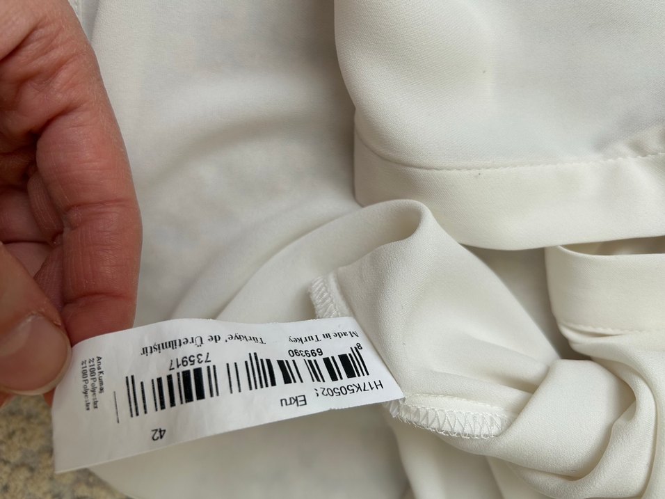 Dantel Detaylı Beyaz Kadın Gömlek - Görsel 4