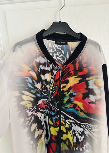 Renkli Transparan Uzun Kollu Kadın Bluz - Görsel 2