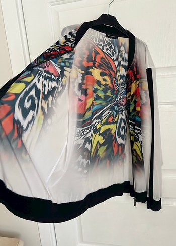 Renkli Transparan Uzun Kollu Kadın Bluz - Görsel 3