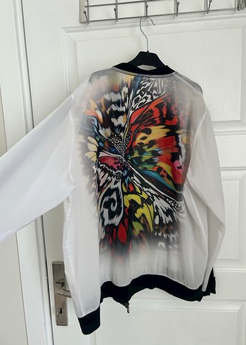 Renkli Transparan Uzun Kollu Kadın Bluz - Görsel 4