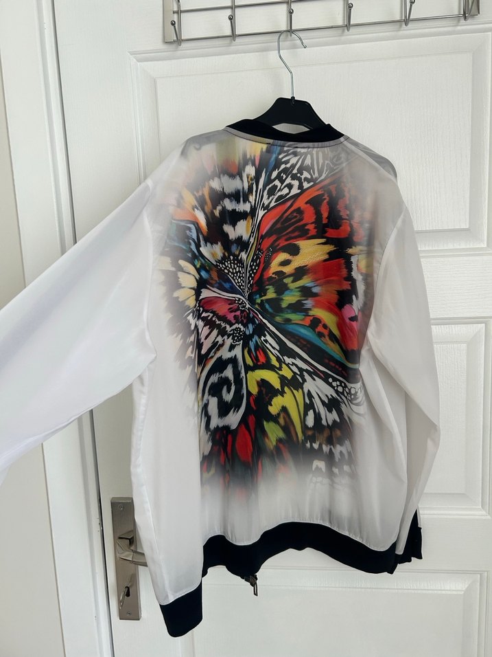 Renkli Transparan Uzun Kollu Kadın Bluz - Görsel 4