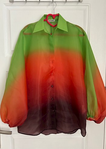 Çok Renkli Uzun Kollu Gömlek - Görsel 2