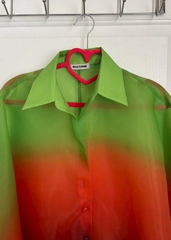 Çok Renkli Uzun Kollu Gömlek - Görsel 5