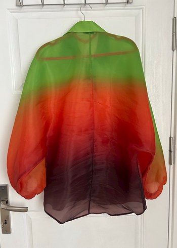 Çok Renkli Uzun Kollu Gömlek - Görsel 6