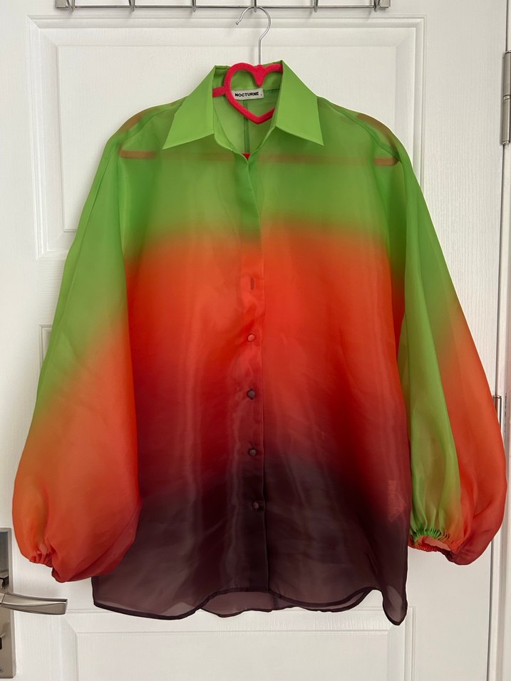 Çok Renkli Uzun Kollu Gömlek - Görsel 2