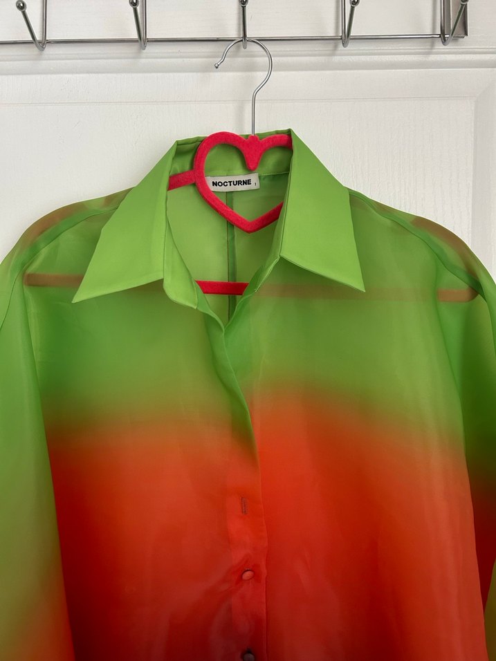 Çok Renkli Uzun Kollu Gömlek - Görsel 5