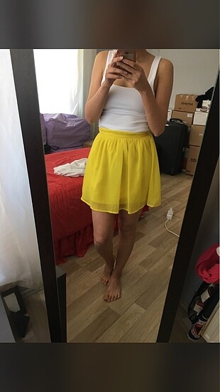 Koton marka pilili mini etek