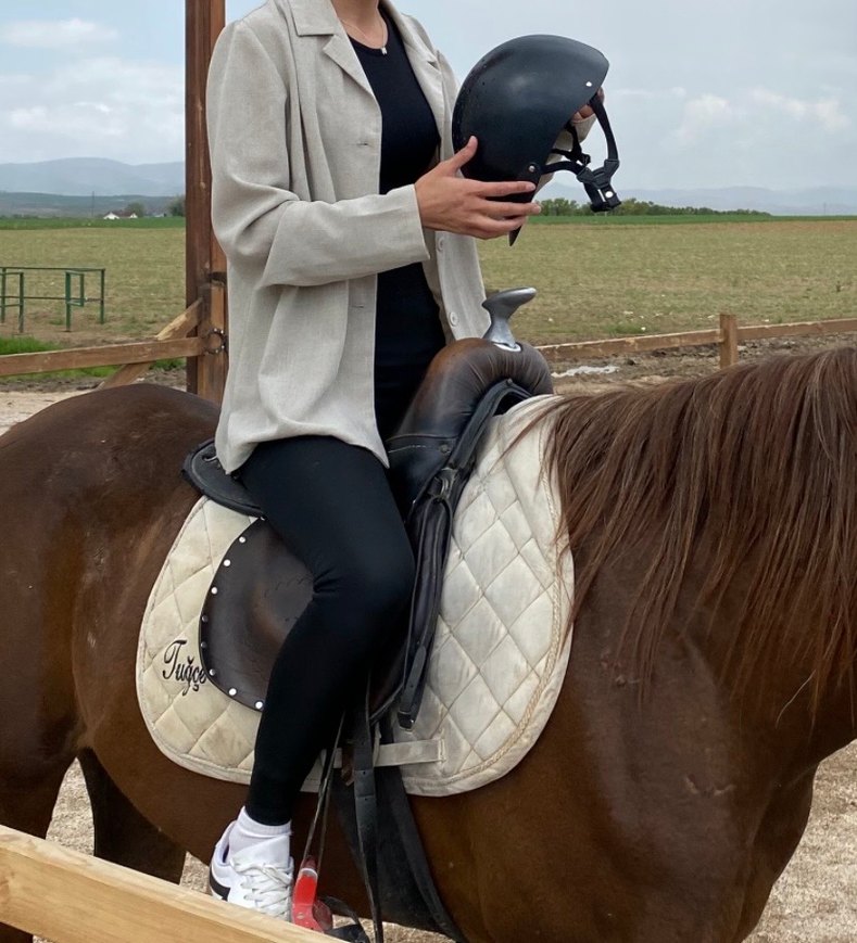 Bej Kadın Keten Midi Blazer - Görsel 2