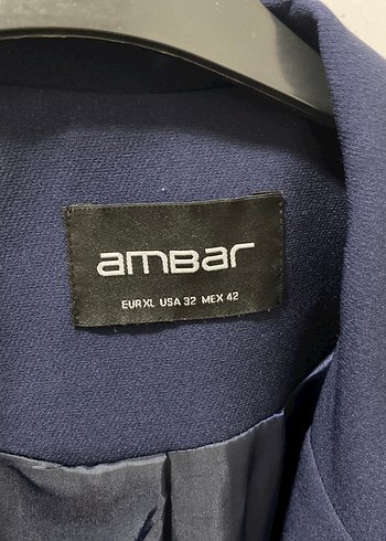 Navy Düğmeli Kadın Uzun Ceket - Görsel 3