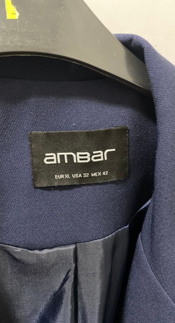 Navy Düğmeli Kadın Uzun Ceket - Görsel 3