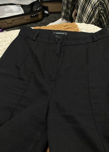 Siyah Kadın Ofis Kumaş Pantolon - Görsel 3