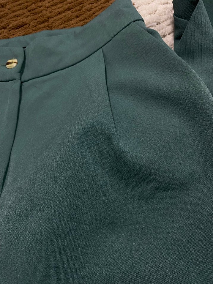 Düğmeli Pastel Kumaş Kadın Şort - Görsel 3