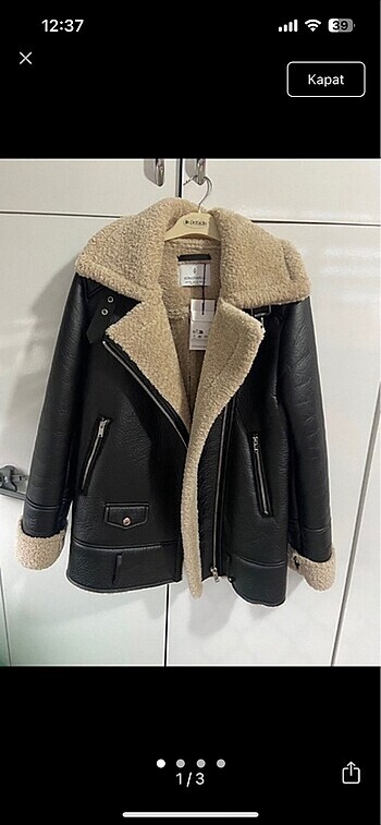 Stradivarius Stradivarius deri biker ceket