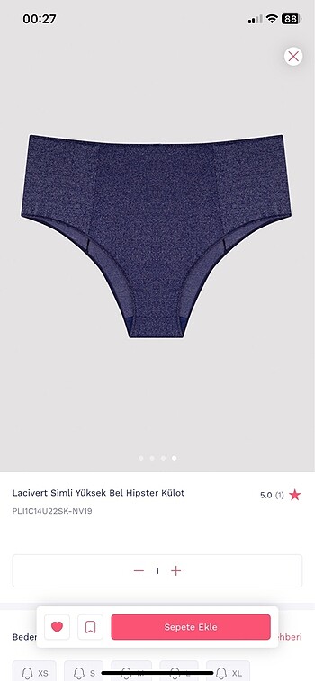 Penti simli yüksek bel külot - Görsel 3