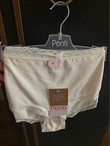 Penti yüksek bel siyah slip külot