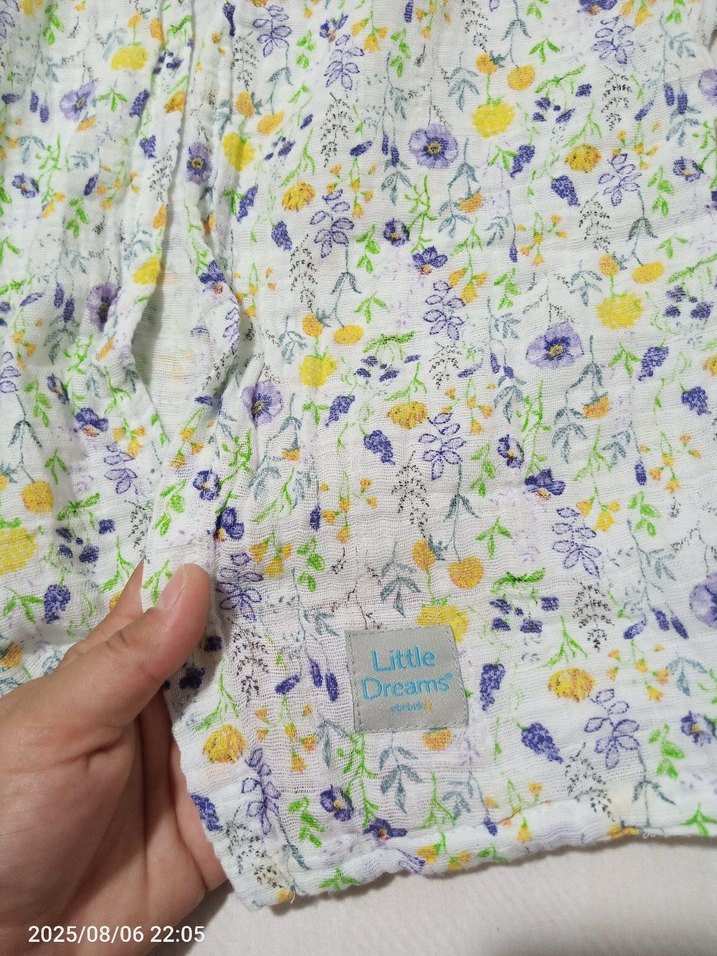 Kız Çocuk Kapüşonlu Bornoz Çiçek Desenli - Görsel 2