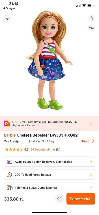  Beden Renk Barbie bebek