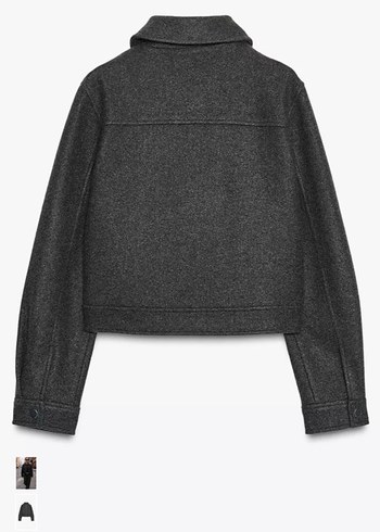 Zara fermuarlı ceket - Görsel 3