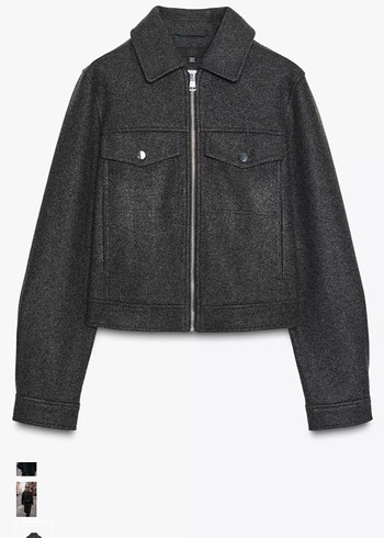 Zara fermuarlı ceket - Görsel 2