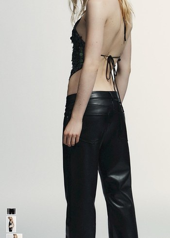 Zara Yeşil Pullu top - Görsel 3