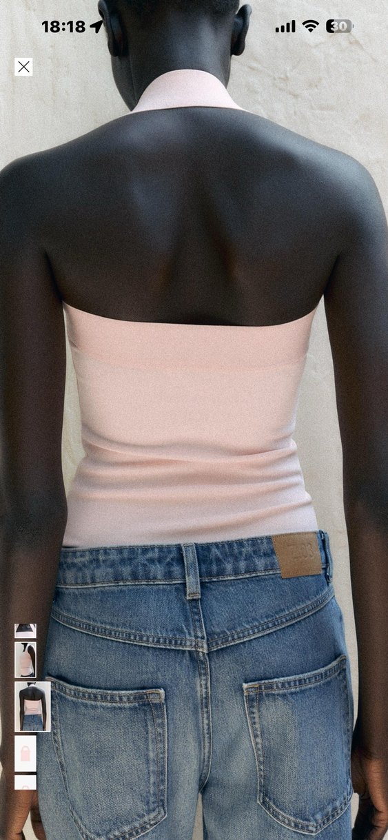 Zara halter elastik top - Görsel 2