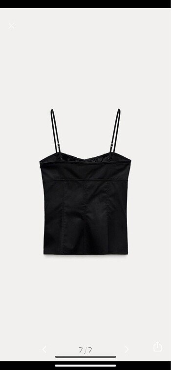 Zara Fiyonklu gabardin top