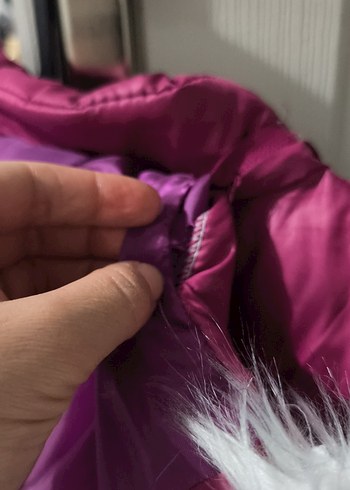 Kız Çocuk Mor Fermuarlı Yelek - Görsel 4