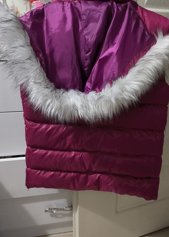 Kız Çocuk Mor Fermuarlı Yelek - Görsel 3