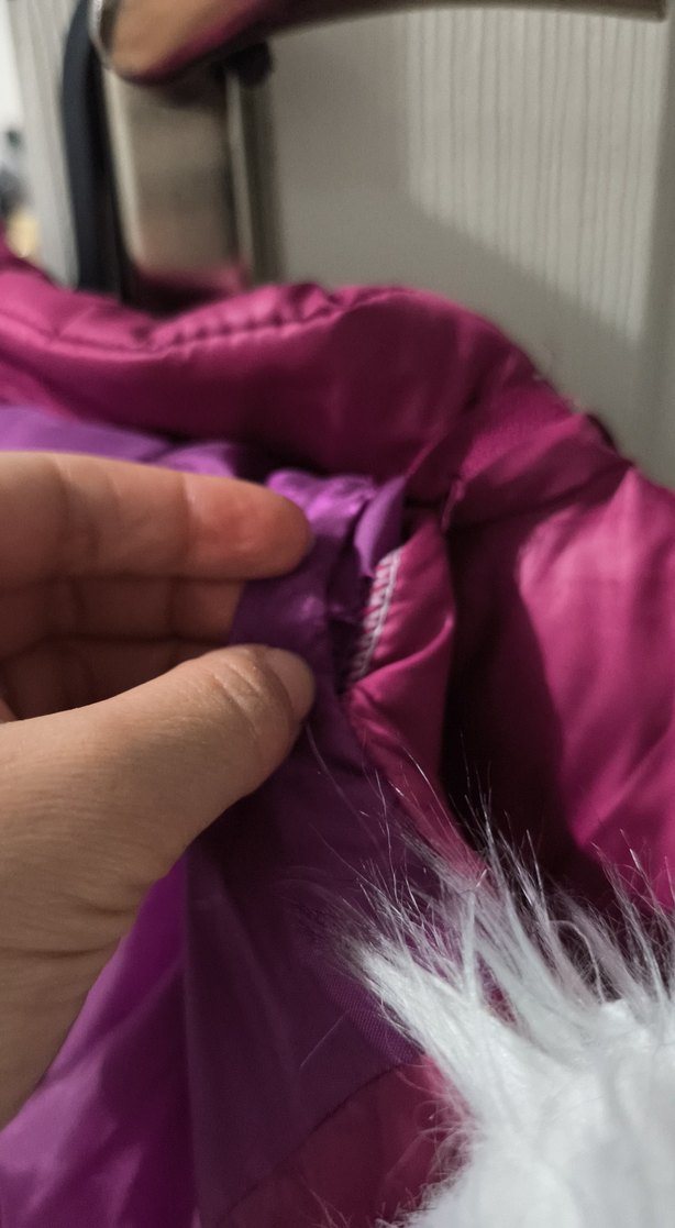 Kız Çocuk Mor Fermuarlı Yelek - Görsel 4